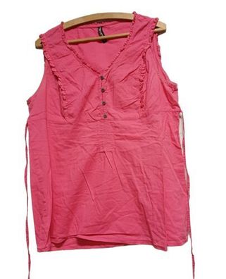 Colours of the world Damen Top Bluse Gr. XL ärmellos Shirt rosa A2