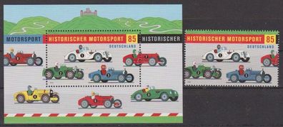 BRD 2009 postfrisch MiNr. 2757 + Block 75 Historischer Motorsport