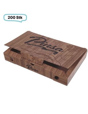 Pinsaboxen, 200 Stk, 23x38x5cm, natürliches Design, braun mit Neutraldruck, to go, ta