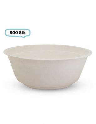 Bowl-/ Suppenschale mittel Holzfaser,500ml, 800 Stk, wood fiber, nassfest & fettdicht