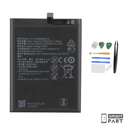 ERSATZ AKKU FÜR HUAWEI P10|HONOR 9 HB386280ECW Batterie LI-ION AKKÜ PIL 3200mAh