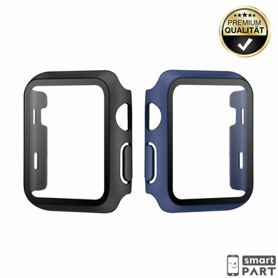 FÜR APPLE WATCH FULL COVER CASE Schutzhülle Echtglas SERIES 1|2|3 SIZE 38|42mm
