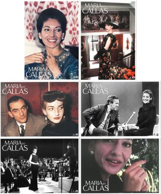 Maria by Callas - 6 Original Kino-Aushangfotos - Maria Callas Eva Mattes - Filmposter