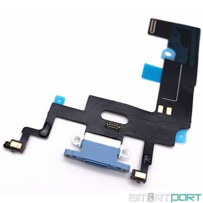 FÜR iPHONE XR Ladebuchse BLAU DOCK Connector FLEX STEREO Mikrofon AUDIO Charger