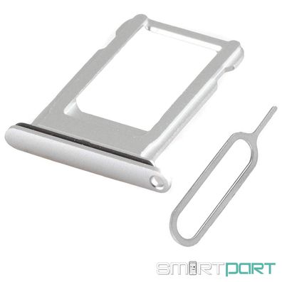 FÜR iPHONE 8 PLUS SIM KARTEN HALTER FACH SLOT TRAY SILBER MIT NADEL PIN ÖFFNER