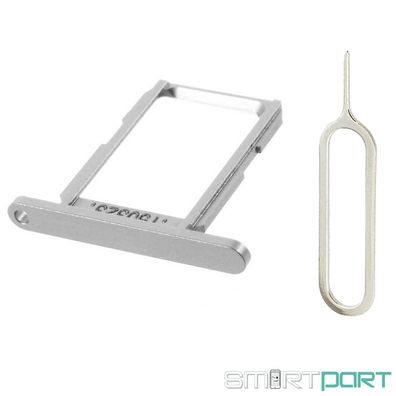 FÜR Samsung GALAXY S6 SIM KARTEN HALTER FACH Adapter CARD TRAY SLOT SILBER + PIN