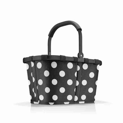 reisenthel Einkaufskorb carrybag frame dots white schwarz BK7072 Punkte 22l