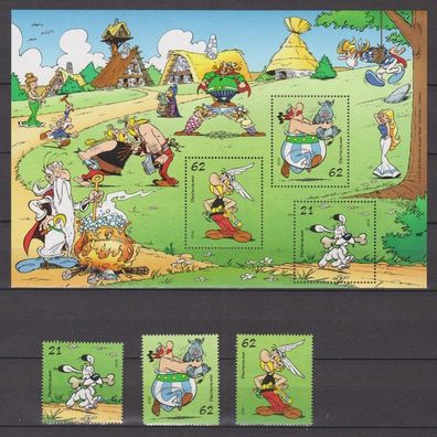 BRD 2015 postfrisch MiNr. 3175-3177 + Block 80 Asterix