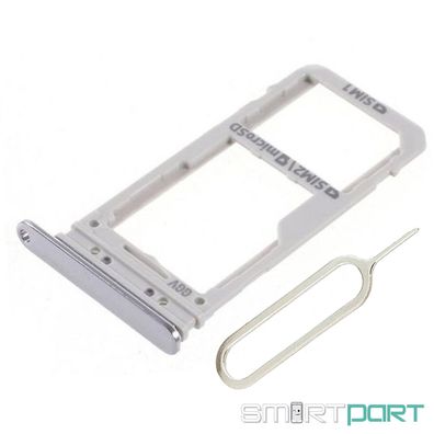 FÜR Samsung GALAXY NOTE 8 DUAL SIM SD KARTEN HALTER Adapter FACH ORCHID GRAU+PIN