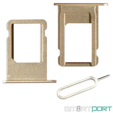 FÜR iPHONE 6S|6SPLUS SIM KARTEN HALTER FACH Adapter Stecker SLOT MIT NADEL GOLD