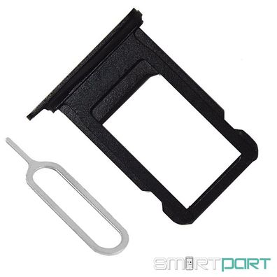 FÜR iPHONE 7 SIM KARTEN HALTER FACH SLOT TRAY MATT Schwarz JET BLACK + PIN NADEL