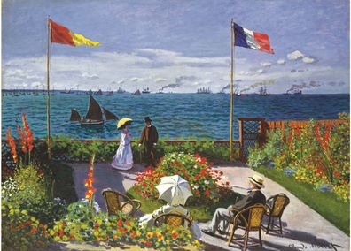 Die Terrasse in Sainte-Adresse, Monet