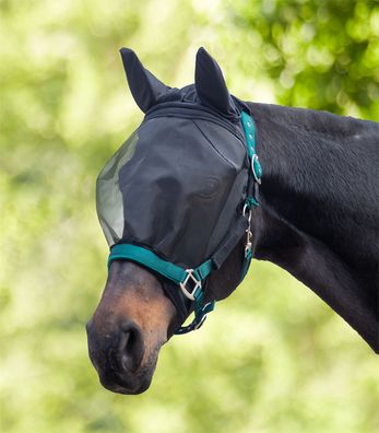 Waldhausen Premium Fliegenmaske, mit Ohrenschutz viel Platz um die Augen