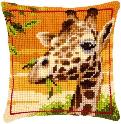 Vervaco PN-0145345 Kreuzstichkissen Giraffe