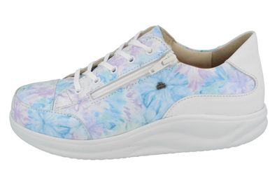 FINN Comfort Finnamic Hachiouji Damen Halbschuhe Schnürschuhe sky blau lila weiss Gla