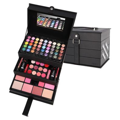 Beauty Case Schminkkoffer Make up Set Kosmetik Vegan in Leder Optik