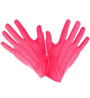 Handschuhe mit Biese rosa