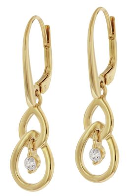 GLIZZ Schmuck Damen-Ohrringe Gold 333/8K Zirkonia Ohrhänger GL8154