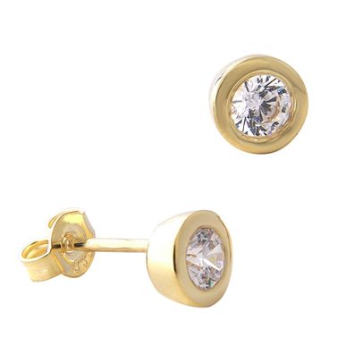 GLIZZ Schmuck Ohrringe Gold 333/8K Zirkonia-Ohrstecker GL8157