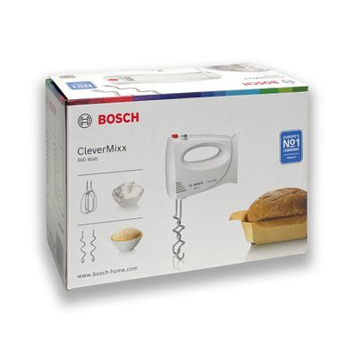 Bosch MFQ3010 Handrührer Handmixer 300W 2 Geschwindigkeitsstufen weiß NEU & OVP