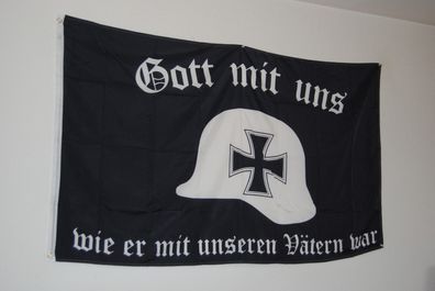 FLAGGE FAHNE 90 x 150 cm Gott mit Uns- wie er mit unseren Vätern war 1710