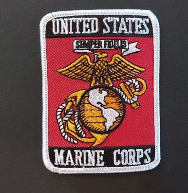 US Patch Aufnäher United State Marine Corps Semper Fidelis (Gr. Large)