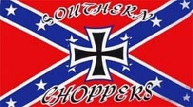 Flagge Fahne 90 x 150 cm Südstaaten -Southern Choppers mit EK