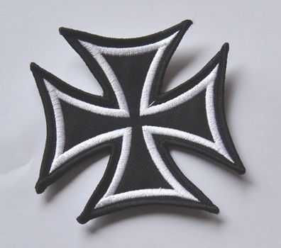 Aufnäher Aufbügler PATCH eisernes Kreuz ca. 7,5 x 7,5 cm