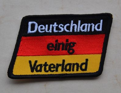 Aufnäher PATCH Deutschland einig Vaterland ca 8cm x 5,8cm