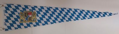 Langwimpel Fahne Flagge Bayern Staatswappen 30 x 150cm (Gr. 30 x 150cm)