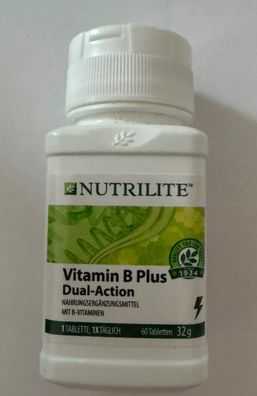 Nutrilite Amway Vitamin B Plus Dual-Action B plus Größe: 60 Tabletten