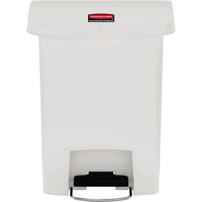 Rubbermaid Tretabfalleimer Slim Jim 1883555 Kunststoff 30l weiß