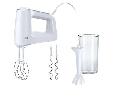 BRAUN Handmixer HM 3105 Mixfuß 500Watt weiß