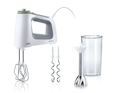 Braun Mixer Handmixer MultiMix 5 HM5107 SmartMix, weiß