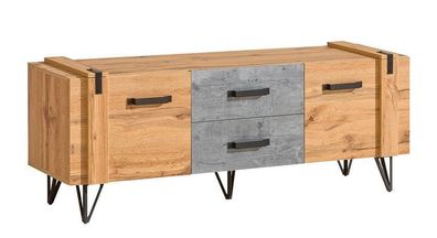 Lowboard Lofter Lo7 Tv Schrank Fernsehenschrank 2 Türen 2 Schubladen