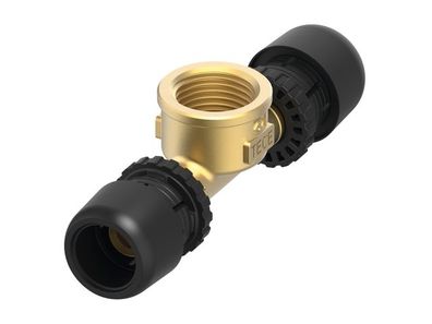 TECElogo-Ax T-Stück Dim. 16 x Rp 1/2" x 16, Siliziumbronze