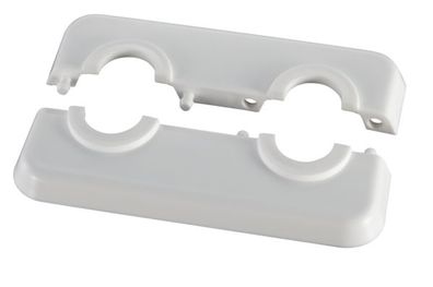 Oventrop-abdeckrosette (Kunststoff) flach, Nabenabstand 50mm, 15mm Lochung