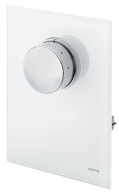 Oventrop-abdeckung mit Thermostat Echtglas weiß, für Unibox T-RTL