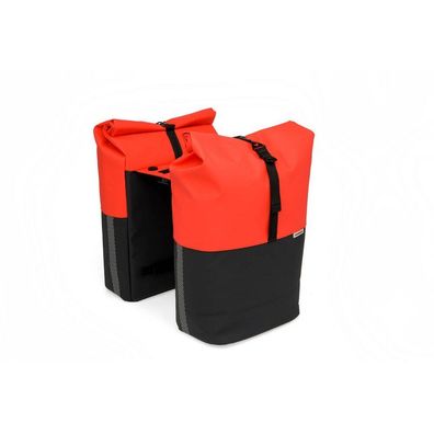 New Looxs - 393.539MIK - Fahrradtasche - Nyborg Double MIK 34 L - schwarz-rot