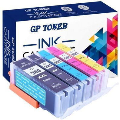 Drucker Patronen für CANON PGI-580 CLI-581 XXL PIXMA TR7550 TR8550 TS6150 TS8150