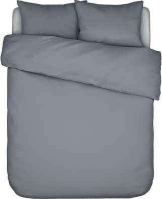 Essenza Bettwäsche-Garnitur Satin Minte Farbe Global grey Größe 140x200 + 70x90