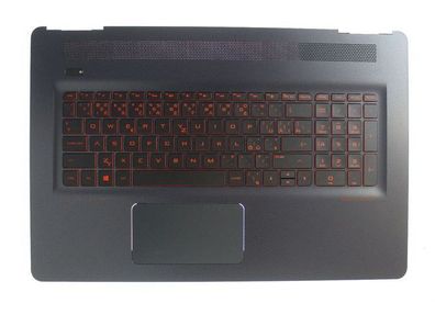 HP OMEN 17-w 17T-w Palmrest Gehäuseoberteil Tastatur QWERTY 862972-FL1