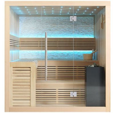 Sauna AWT B1102B Hemlock 200x170 9kW EOS BiO-Cubo inkl. Ofen