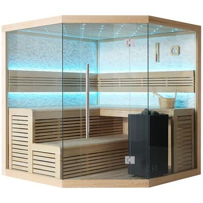 Sauna AWT B1101B Hemlock 200x200 9kW EOS BiO-Cubo inkl. Ofen