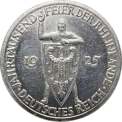 Weimar - 1925 A - 3 Reichsmark Rheinlande*