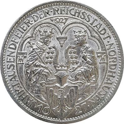 Weimar - 1927 A - 3 Reichsmark Nordhausen*