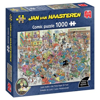 Jumbo Spiele 1110100482 Jan van Haasteren Ludo Meisterschaft 1000 Teile Puzzle