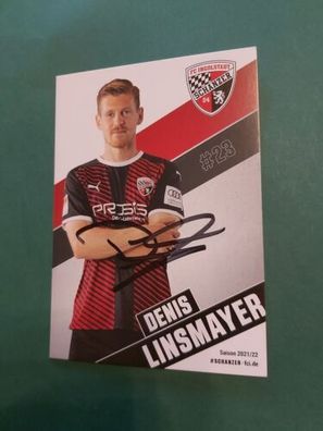 FC Ingolstadt , D. Linsmayer , Autogrammkarte , Fussball