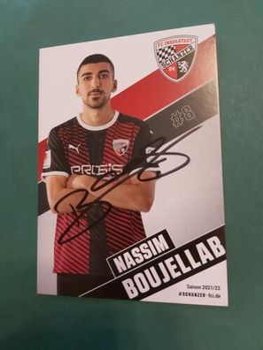 FC Ingolstadt , N. Boujellab , Autogrammkarte , Fussball