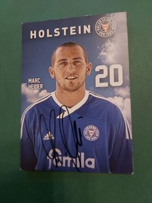 Holstein Kiel , M. Heider , Autogrammkarte, Fussball